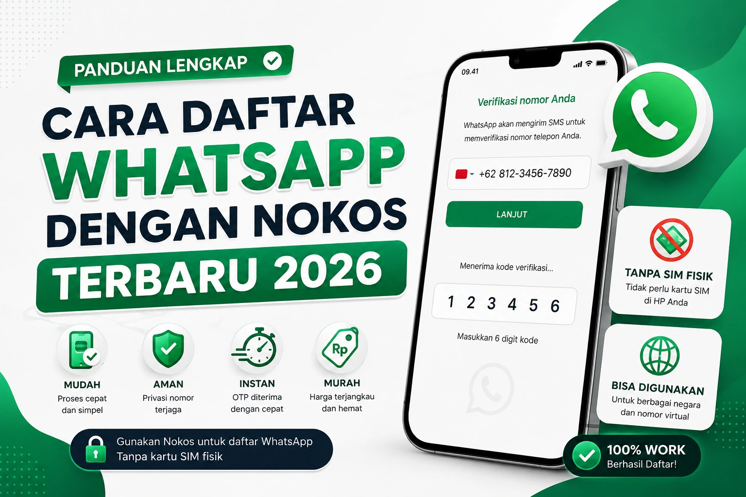 Cara Daftar WhatsApp dengan Nokos Murah - Tutorial Lengkap